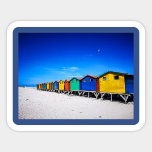 Famous Cape Town beach - Muizenberg Sticker